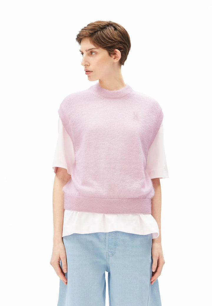 Mohair Blend Knit Vest