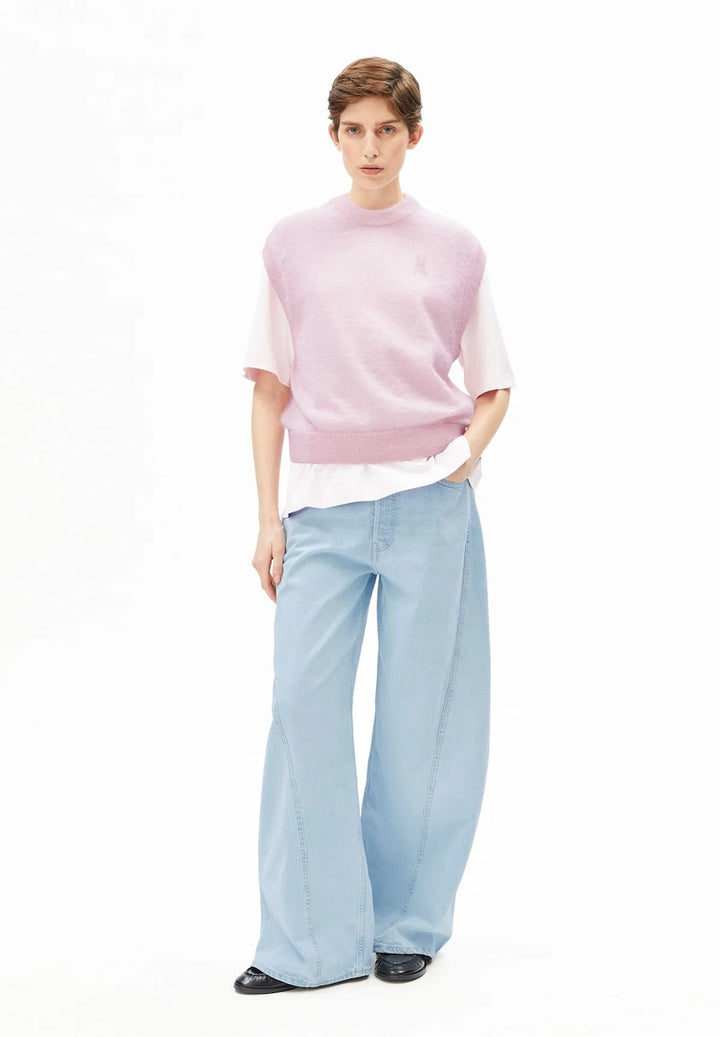 Mohair Blend Knit Vest