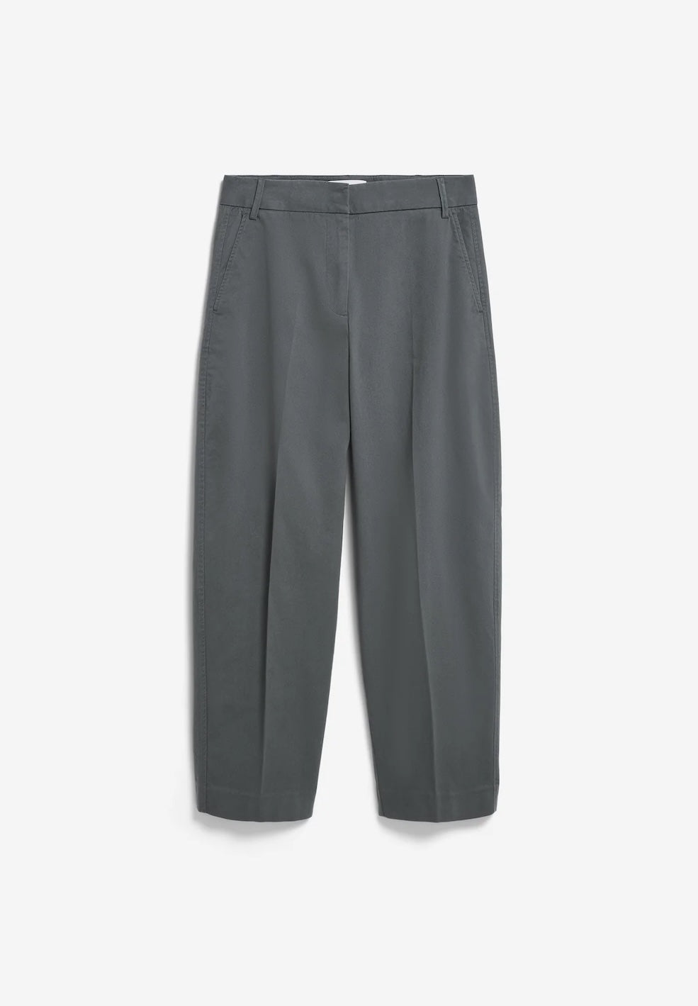 Barrel Leg Twill Pant
