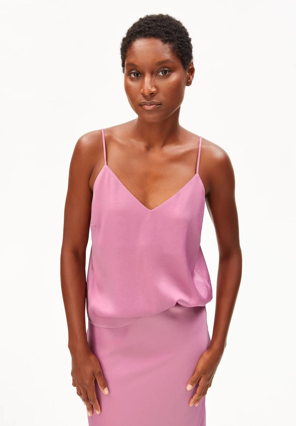 Satin Spaghetti Strap Top