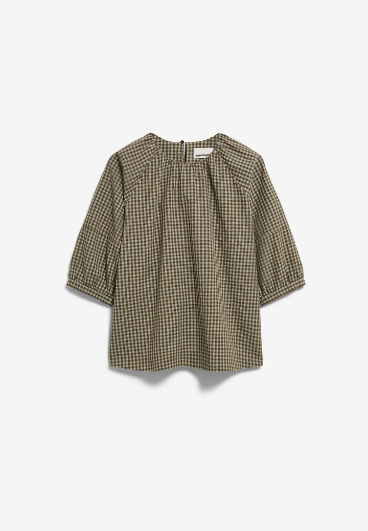 Vichy Seersucker Blouse