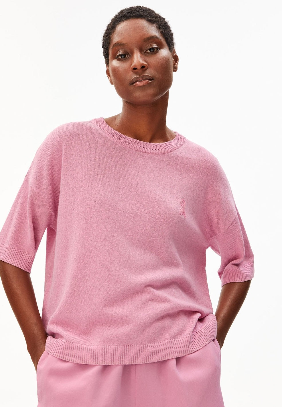 S SL Linen Blend Knit Sweater