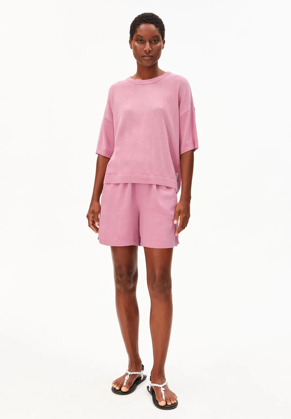S SL Linen Blend Knit Sweater