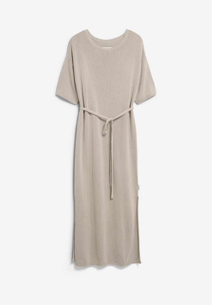 Linen Blend Maxi Knit Dress