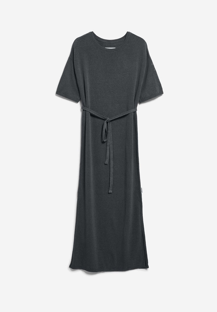 Linen Blend Maxi Knit Dress