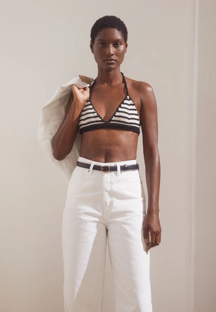 Stripe Bikini Knit Top