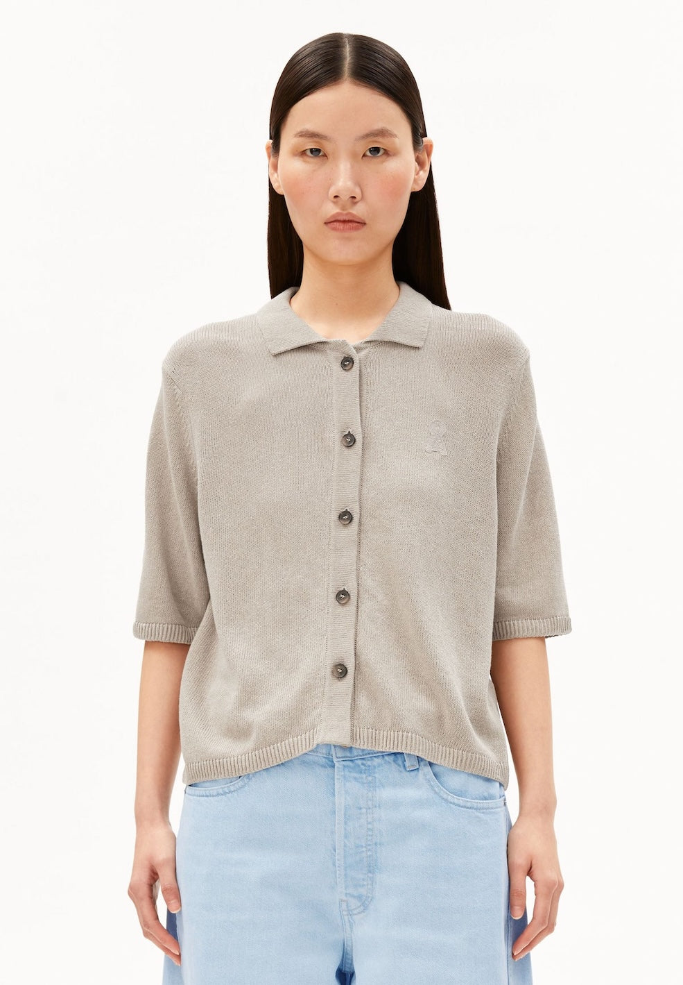 S SL Linen Blend Knit Cardigan