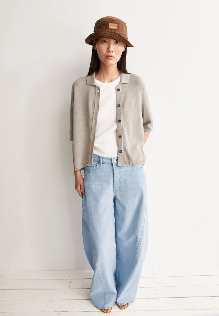 S SL Linen Blend Knit Cardigan