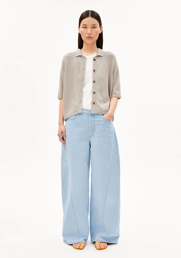 S SL Linen Blend Knit Cardigan