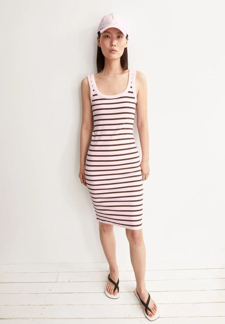 Tank Top Rib Stripe Dress