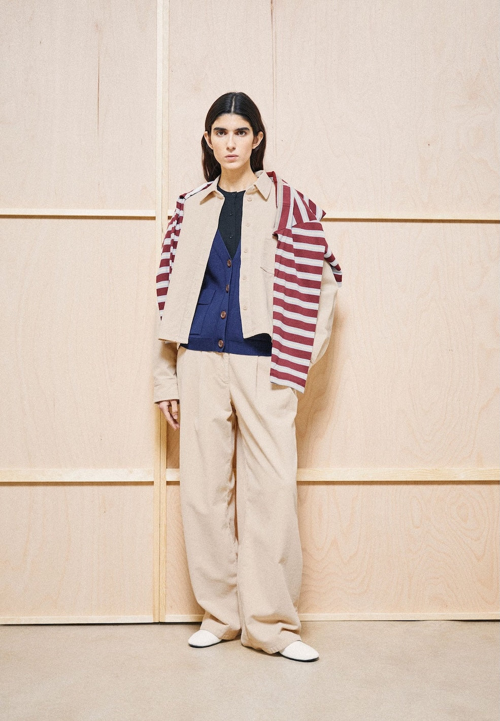 Corduroy Wide Pleated Pant