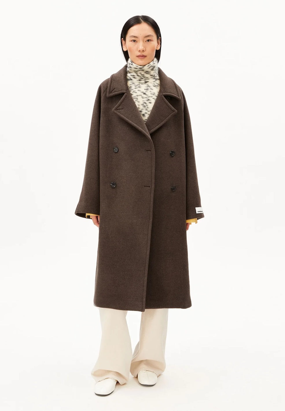 Wool Double Breasted Coat