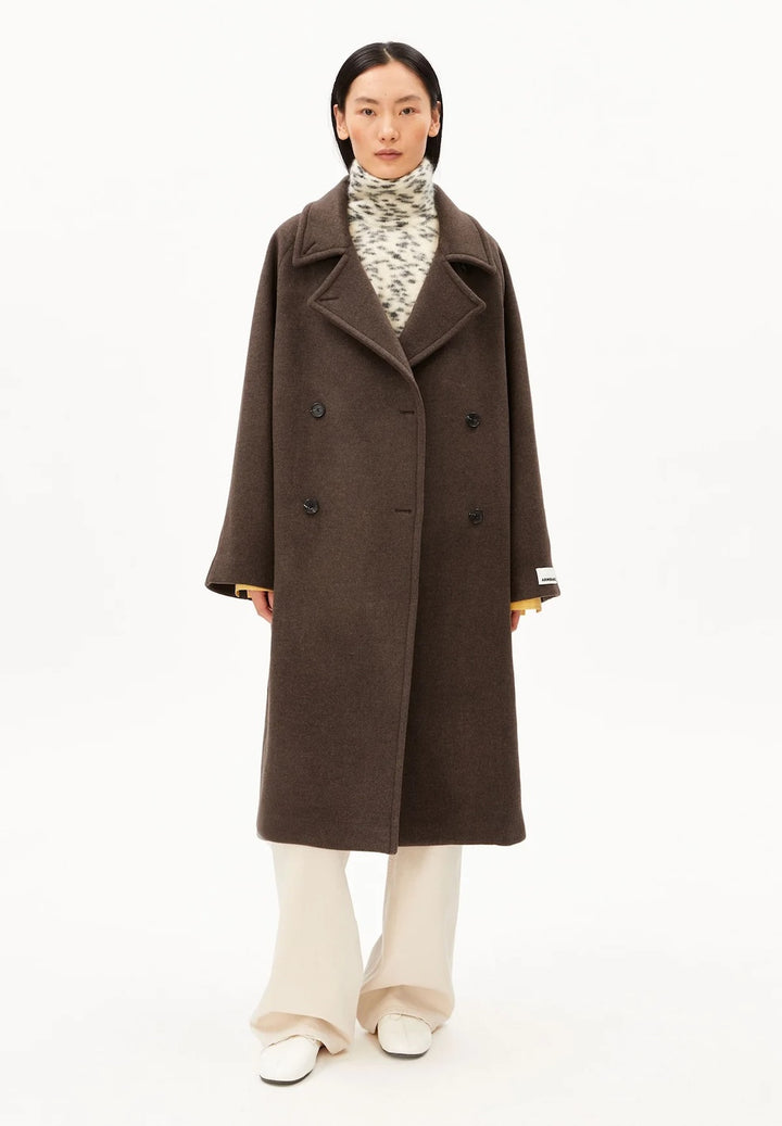 Wool Double Breasted Coat