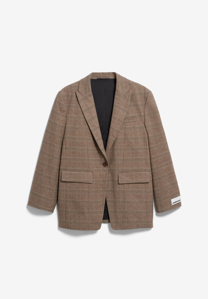 Check oversized Blazer
