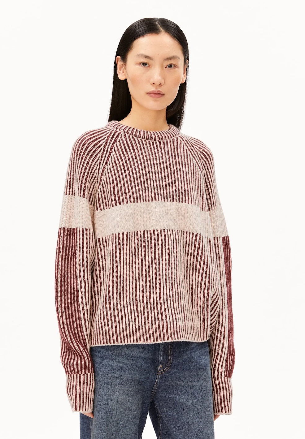 Rib Artwork Knit Sweater