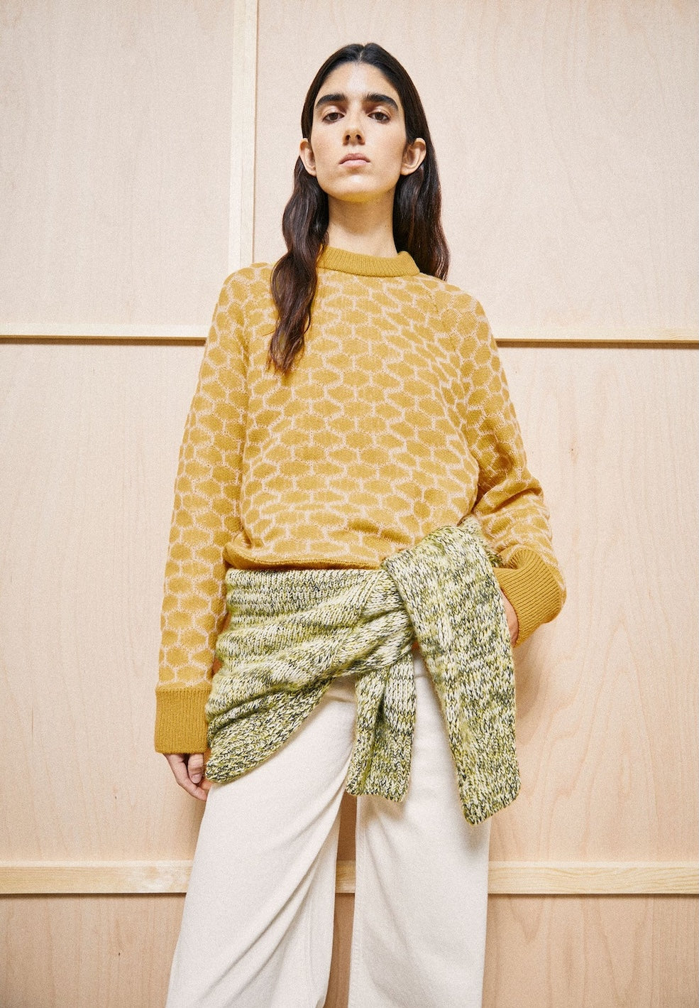 Wool Multi Dots Knit Sweater