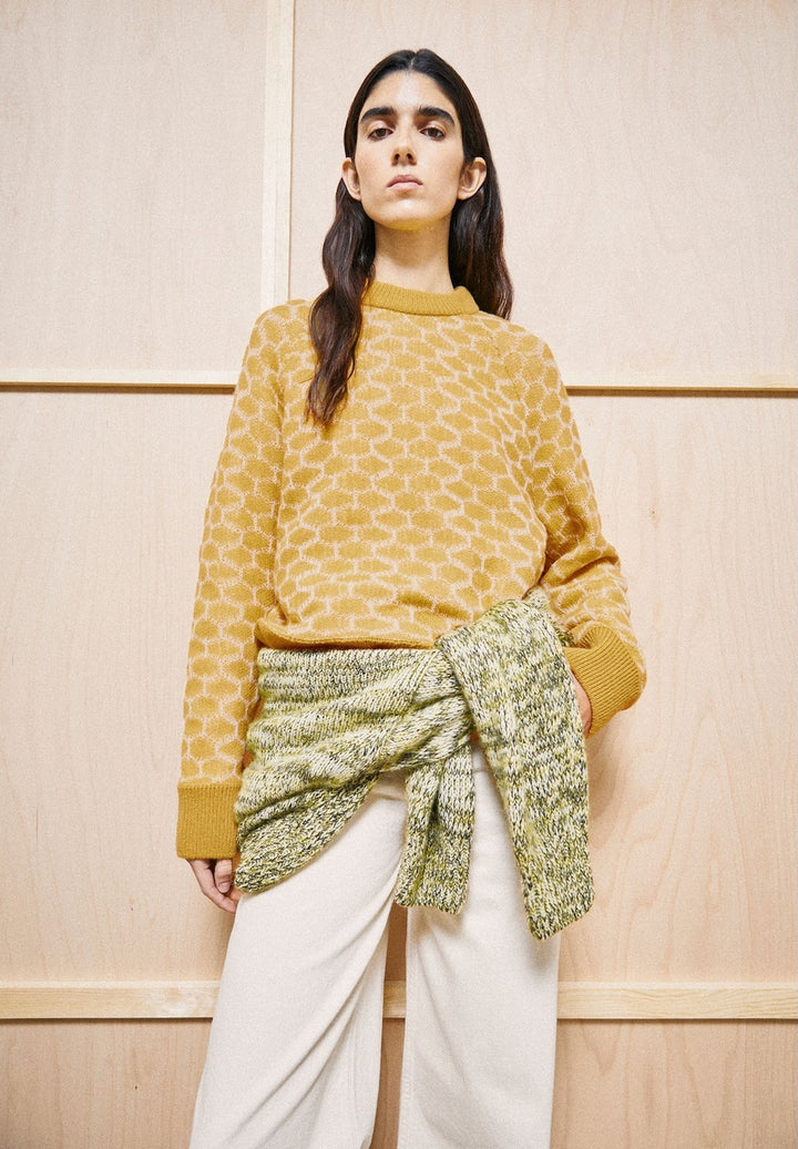 Wool Multi Dots Knit Sweater