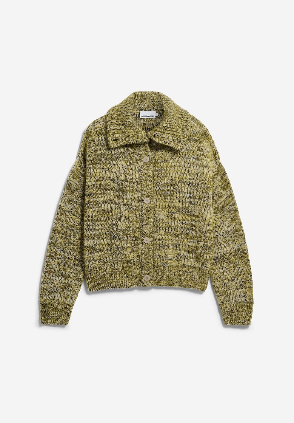 Moulinè Brushed Knit Cardigan