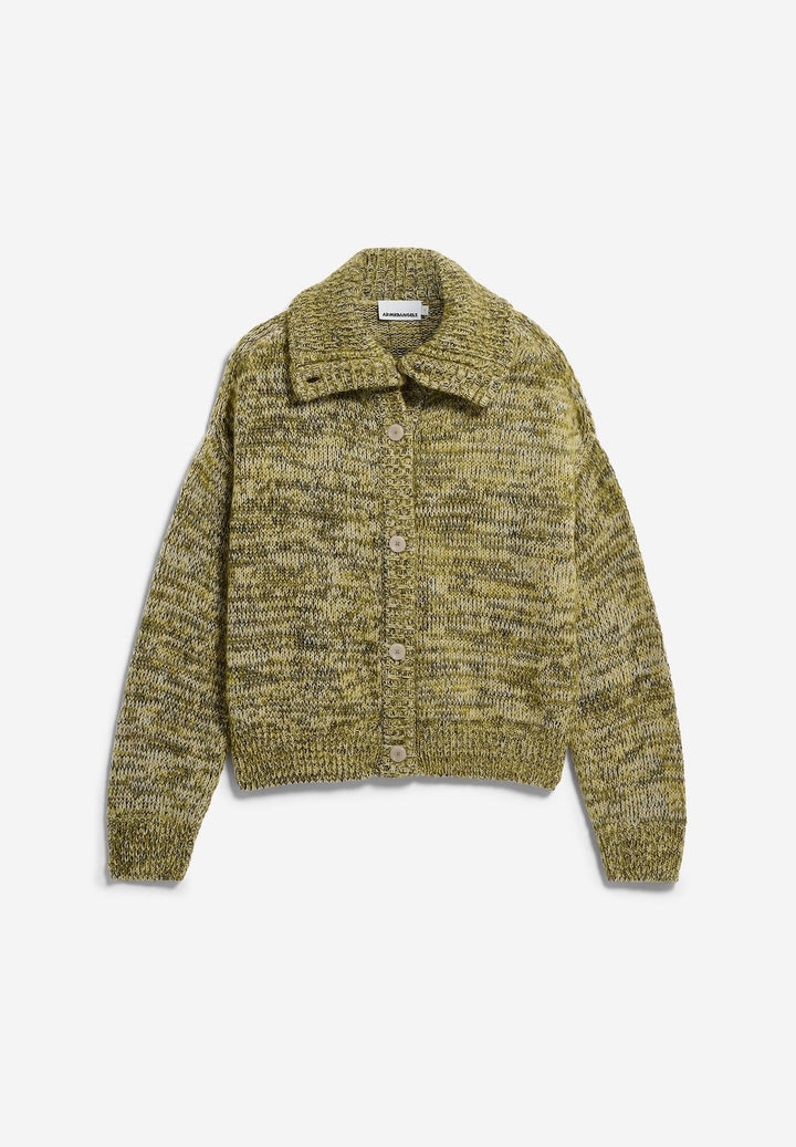 Moulinè Brushed Knit Cardigan