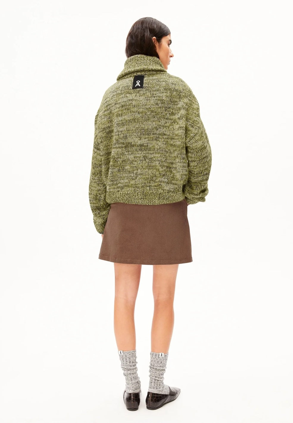 Moulinè Brushed Knit Cardigan