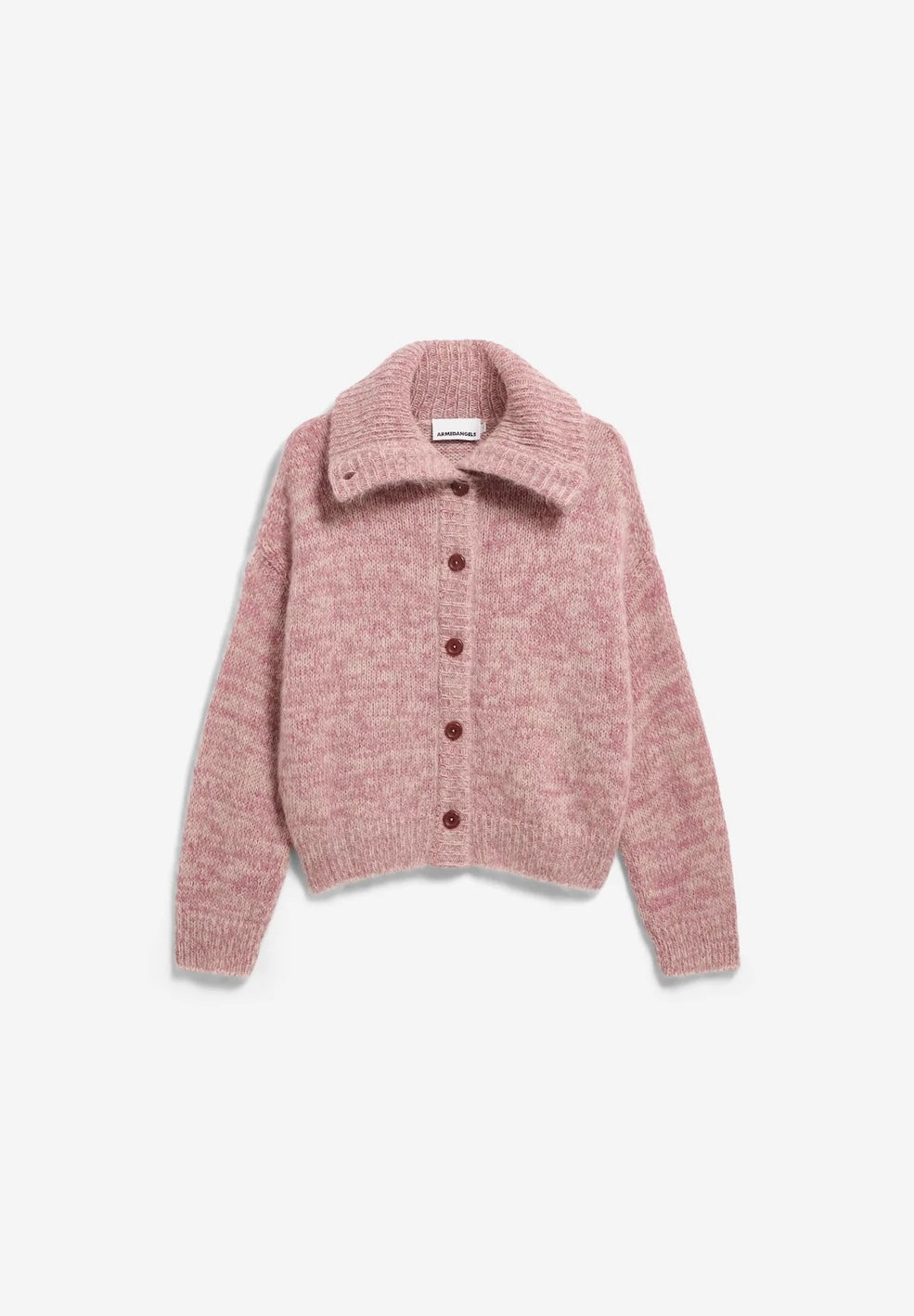 Mouliné Brushed Knit Cardigan
