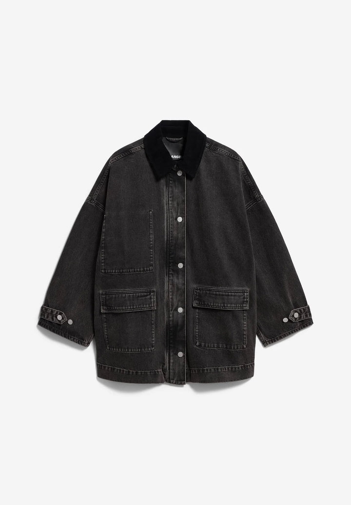 Cord Collar Denim Jacket