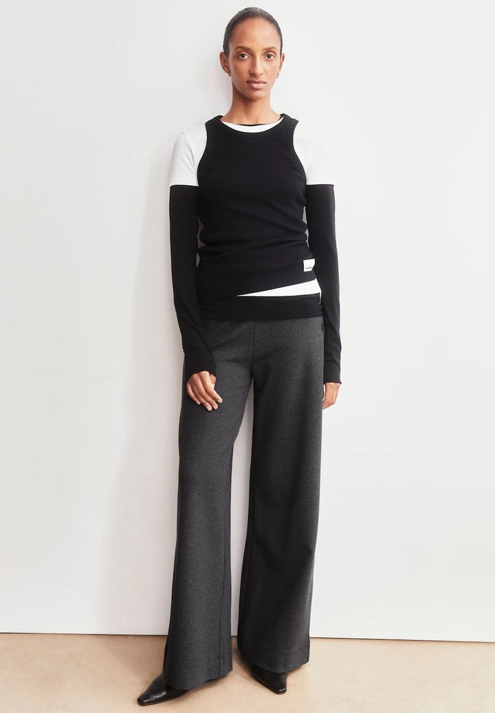 Basic Jersey Wide Leg Pant