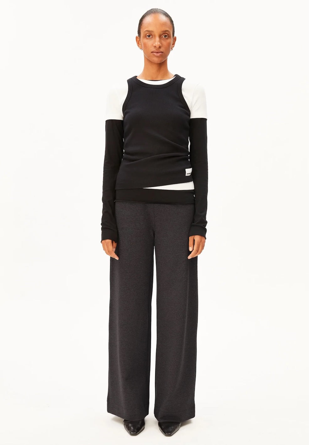 Basic Jersey Wide Leg Pant