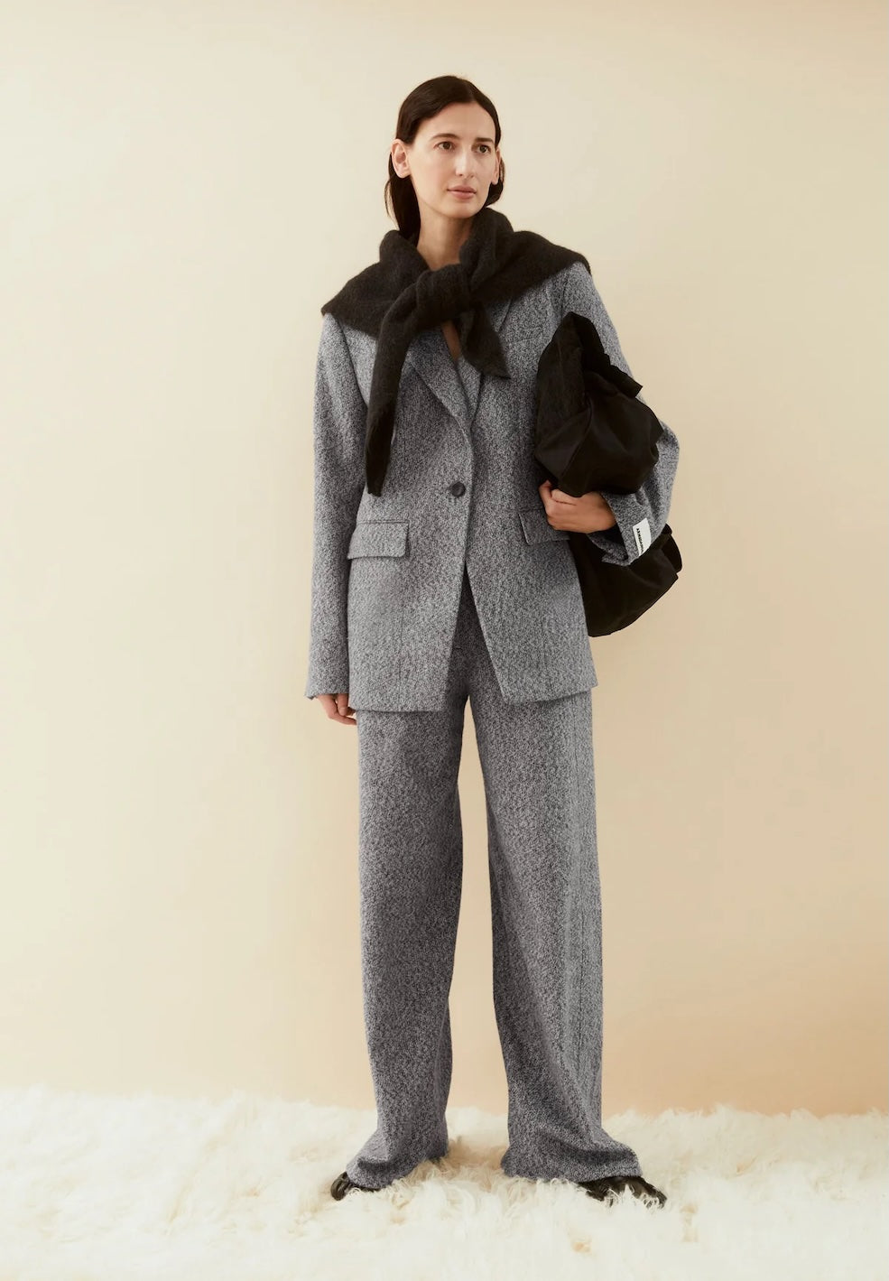 Tweed Barrel Pant