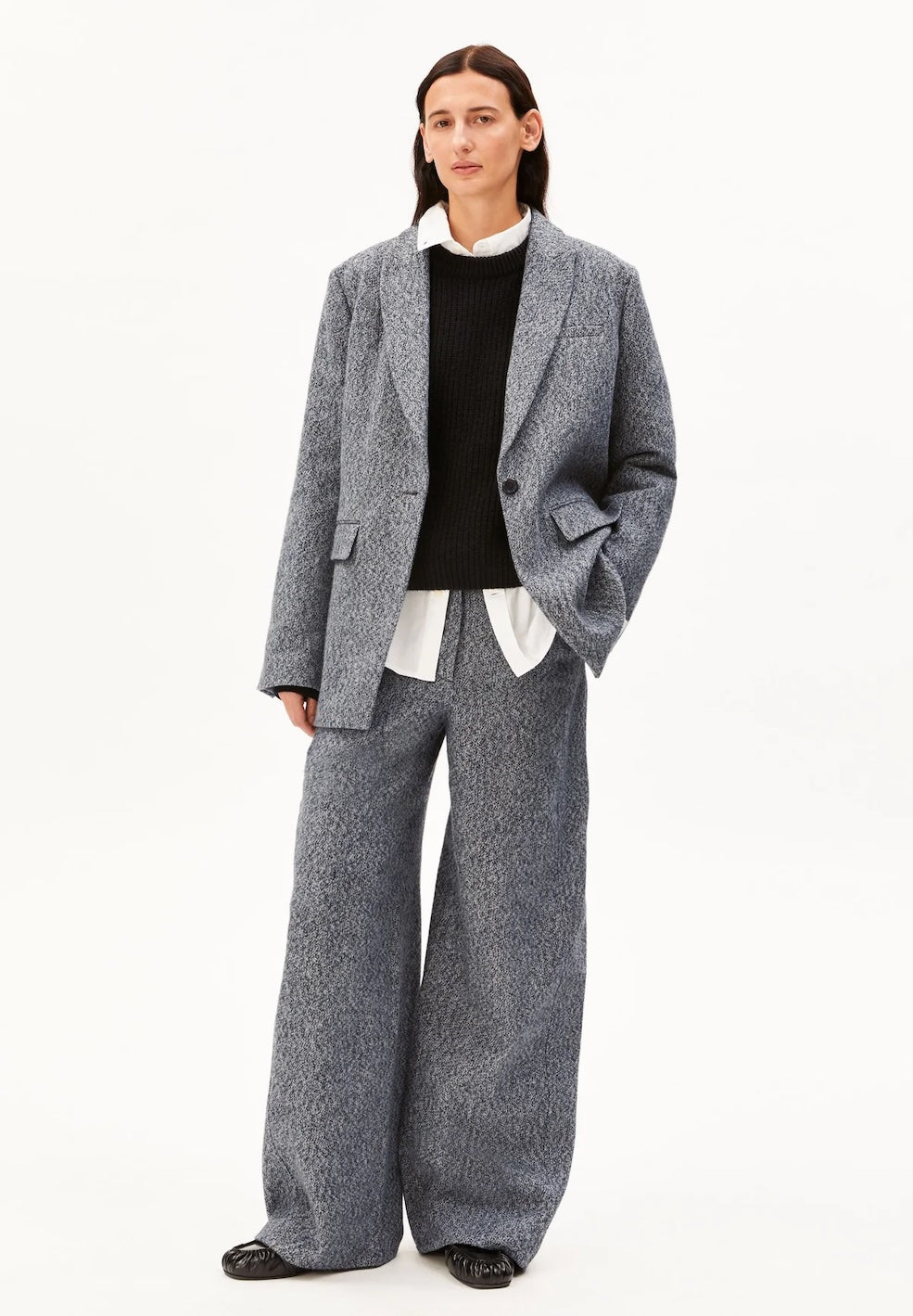 Tweed Barrel Pant