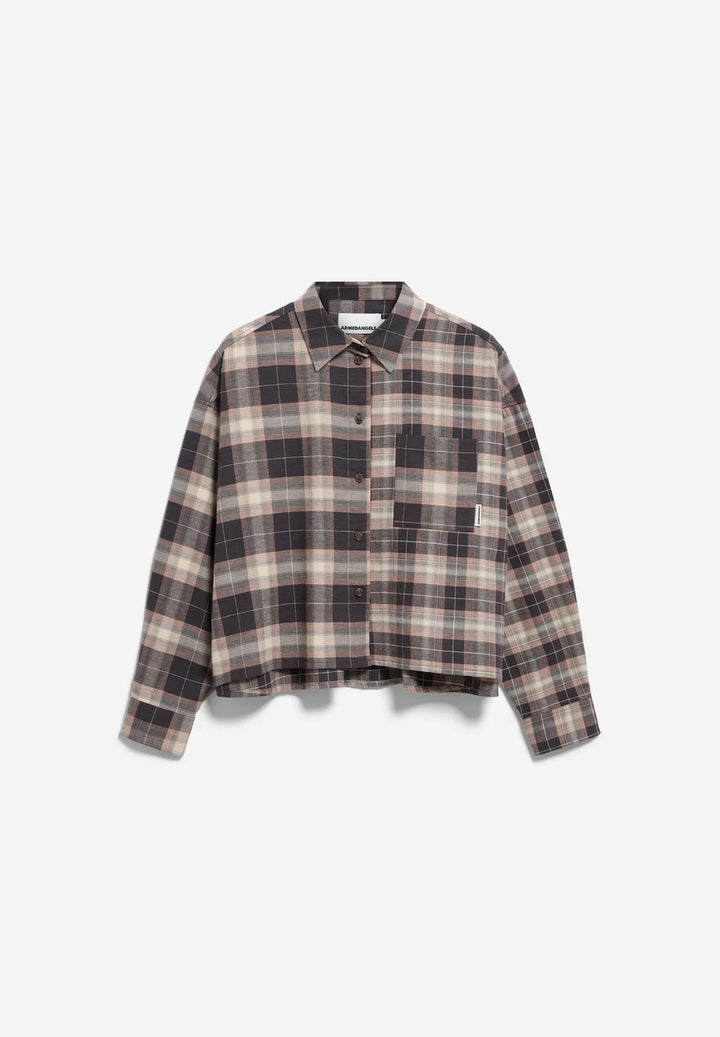 Nalaani Patched Check Blouse