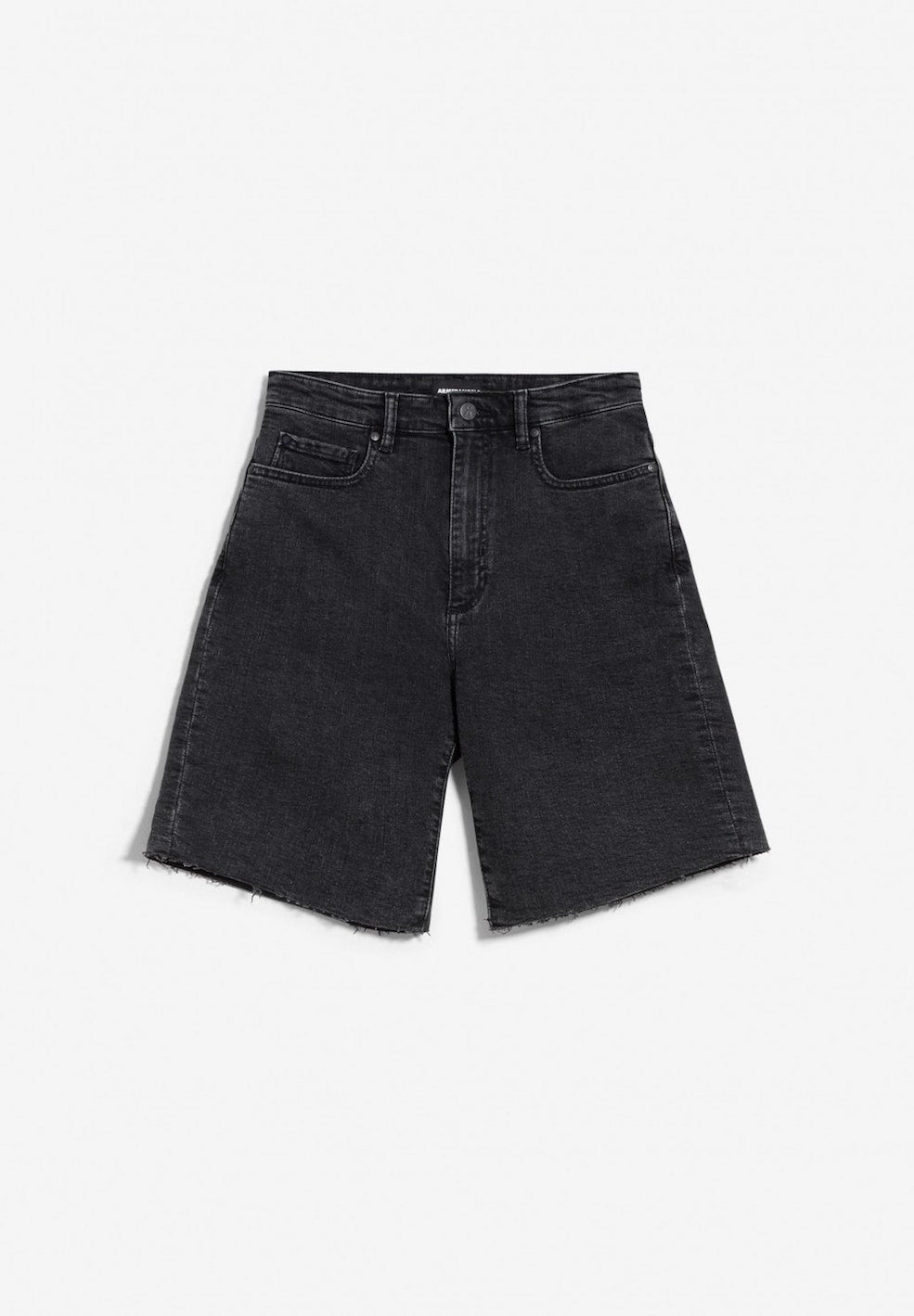 Armedangels Jeans Shorts skinny washed down black nachhaltig