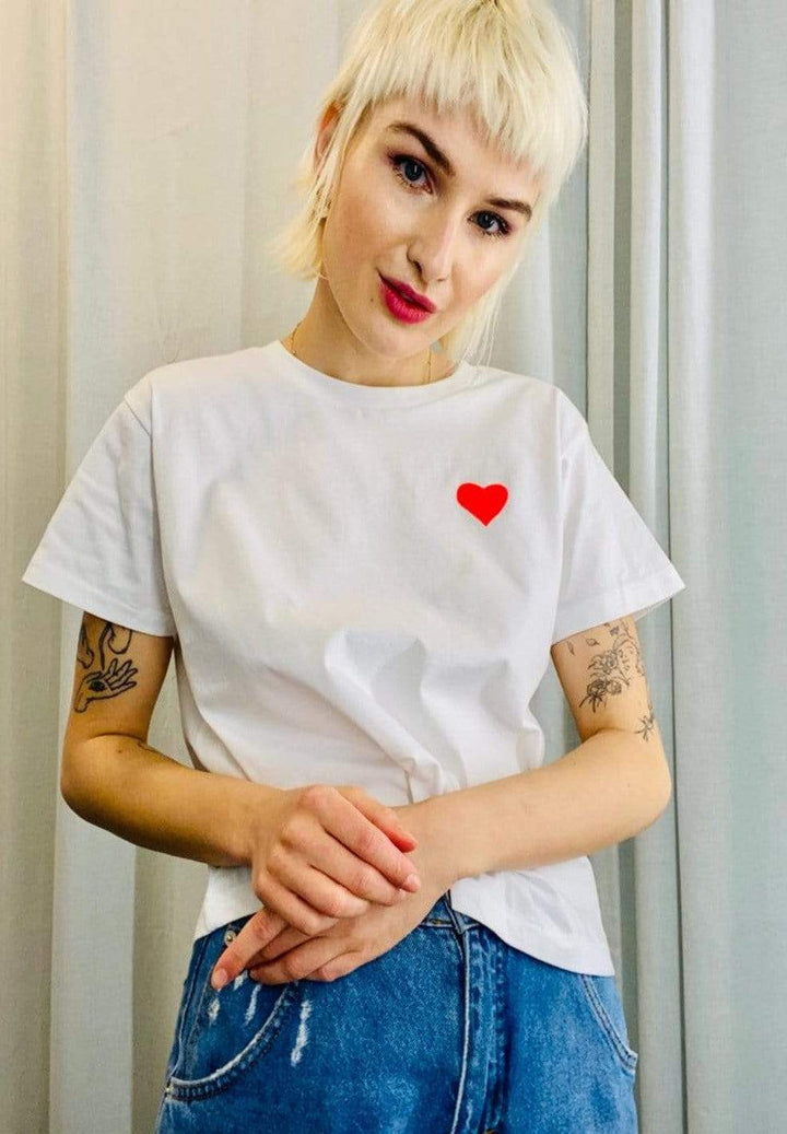 iki M. Tops & T-Shirts Cropped Heart Faire Mode Women muenchen