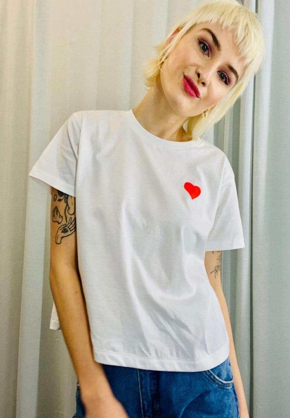 iki M. Tops & T-Shirts Cropped Heart Faire Mode Women muenchen