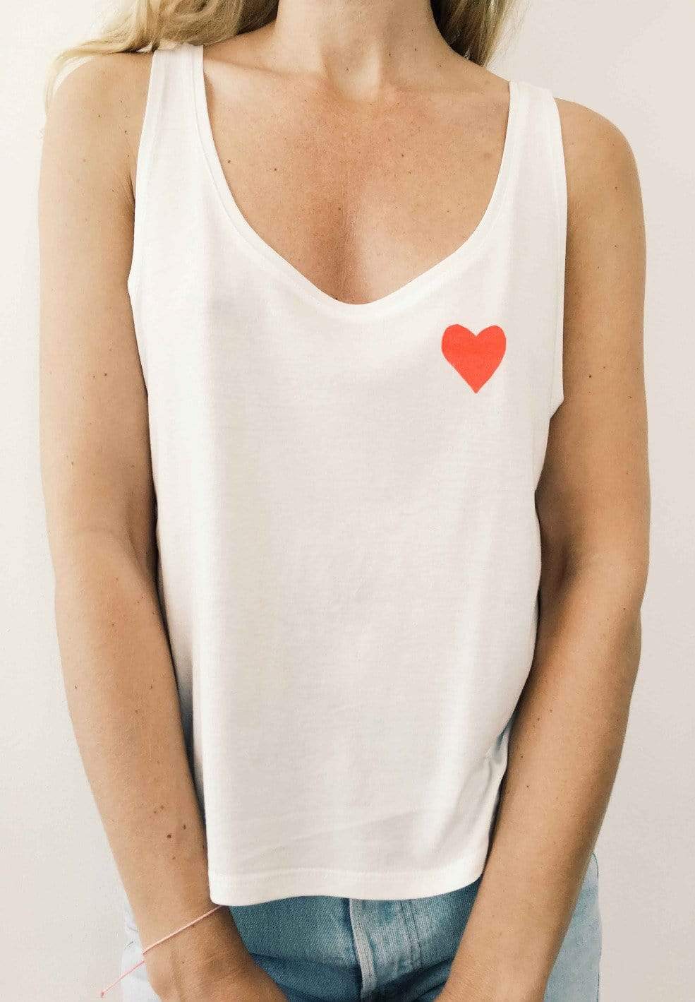 iki M. Tops & T-Shirts Cropped Top Herz Faire Mode Women muenchen